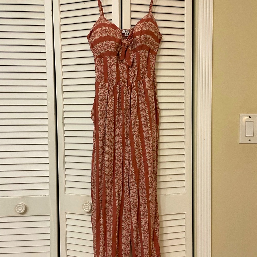 Women's Front Knot Deep V Spaghetti Strap Jumper